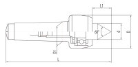 Bernardo Körnerspitzen / Zentrierkegel Mitlaufende Körnerspitze Typ PC - MK 2 22-1001